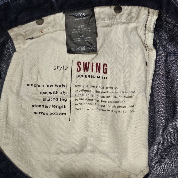 PT05 by PT Torino – Swing Super Slim Fit Jeans (Dark Wash, 32x30) - Picture 7 of 13
